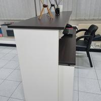 Bancone Reception Moderno con Doppia Postazione e 