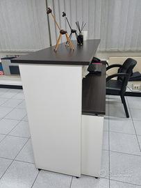 Bancone Reception Moderno con Doppia Postazione e 