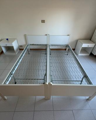 Letto matrimoniale composto da due letti singoli