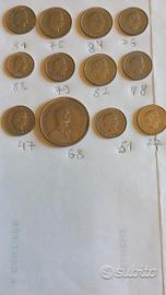 12 monete del confederazione helvetica 1947-1988