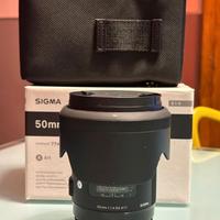 Sigma art 50 1.4 canon