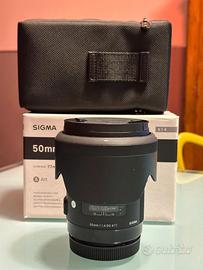 Sigma art 50 1.4 canon