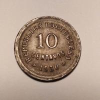 Moneta 10 centavos Portogallo 1930