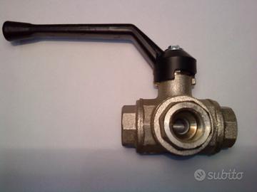Valvola sfera 3 vie a leva