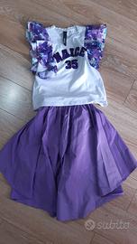 Naice Couture T-SHIRT + gonna bambina tg 40