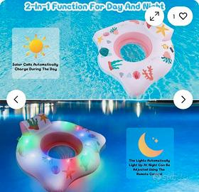 Gonfiabile Salvagente Galleggiante Con Luce e Port