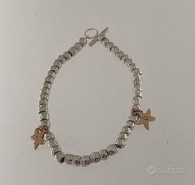 Bracciale dodo argento + oro rosa 9k