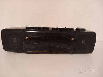 Stereo radio Philips vintage doppia musicassetta