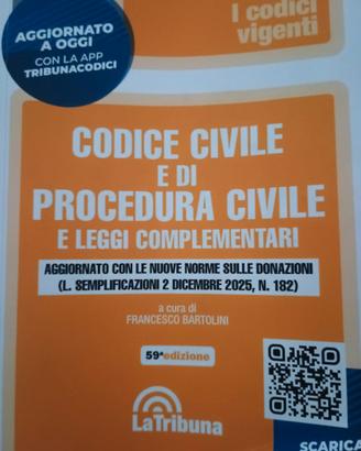 Codice Civile, Procedura Civile + Leggi 2026