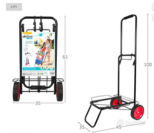 Carrello trasporto materiali anche da spiaggia