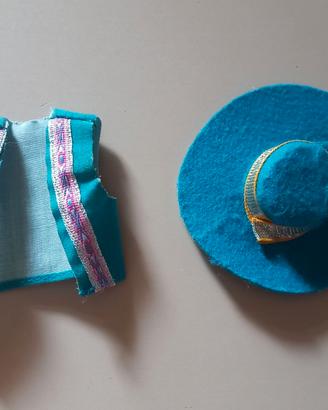 Gilet + cappello barbie Nia Western Fun (1989)