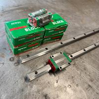 2 Guide lineari HIWIN  kit con pattini HIWIN w15c