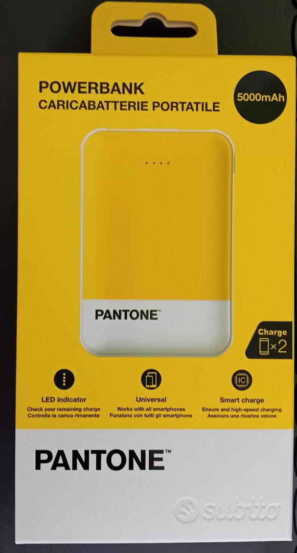 Powerbank Carica batterie portatile Pantone GIALLO - Telefonia In vendita a  Milano