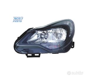 FANALE SINISTRO PER OPEL CORSA D 11-14 FONDO NERO