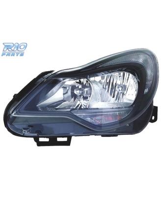 FANALE SINISTRO PER OPEL CORSA D 11-14 FONDO NERO
