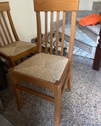 Sedie in legno