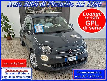 Fiat 500 1.2 Lounge GPL di serie Garanzia 12 Mesi