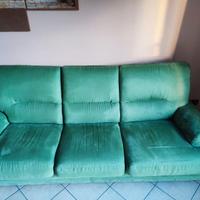 Divano letto in tessuto Alcantara