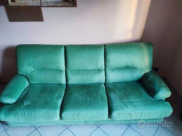 Divano letto in tessuto Alcantara