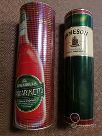 Scatole in latta da collezione alcolici