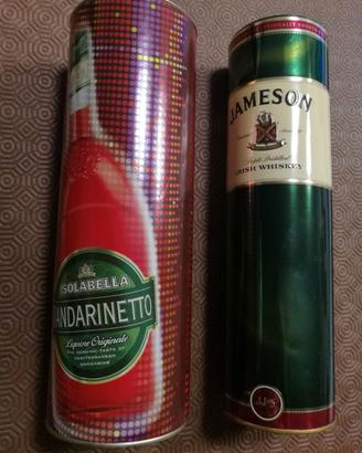 Scatole in latta da collezione alcolici