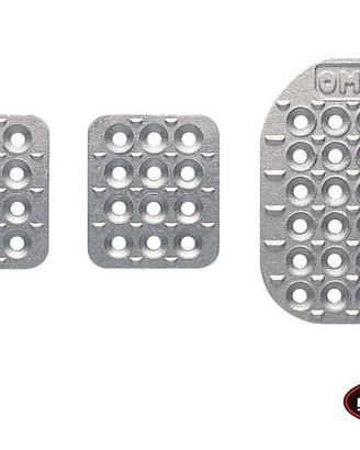 Copri Pedali in Alluminio Antiscivolo OMP