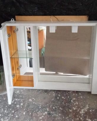 Lampade Luce specchio specchiera bagno legno masse