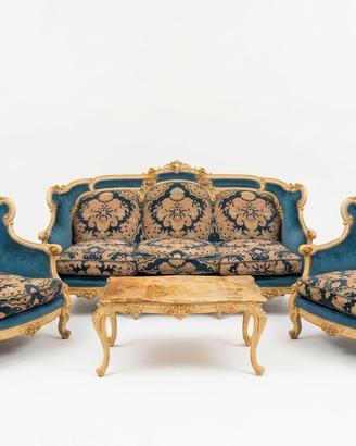 Salottino d’Epoca Stile Luigi XV (divano ecc)