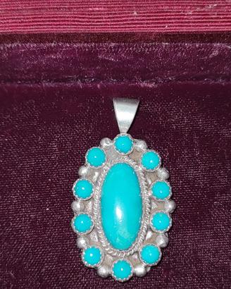 Argento Sterling R.B. 925 Silver Turchese '60