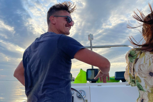 Barca motore carrello