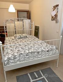 Letto ferro battuto bianco una piazza e mezza IKEA