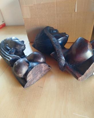 Statue in legno originali tradizione africana