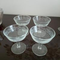 Set bicchieri di cristallo 