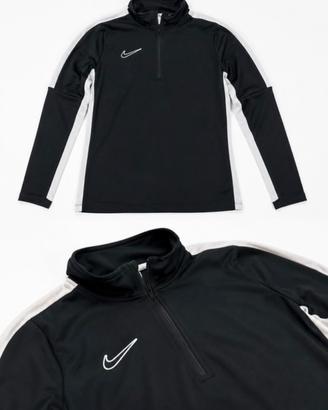 🔥 Nike Dri-FIT 1/4 Zip Nera/Bianca Taglia S🔥