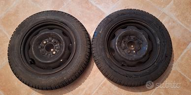 nr 2 pneumatici con cerchio panda 4x4