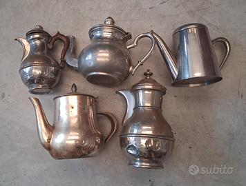 teiere argentate 