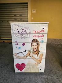 Cassettiera Settimino "Violetta" (Disney) 