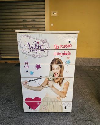 Cassettiera Settimino "Violetta" (Disney) 