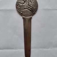 Fermacarte Tagliacarte Bruno Cassinari vintage