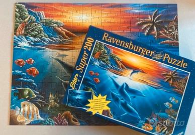 Puzzle Mare e delfini 200 pezzi luminescente