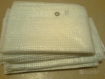 TELONE OCCHIELLATO PVC RETINATO BIANCO COPERTURA E