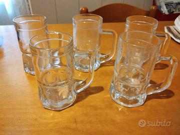 5 boccali per birra 