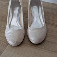 Scarpe da sposa avorio Emily Bridal, taglia 41