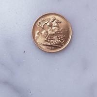 Moneta d’oro Regina Elisabetta II 1967