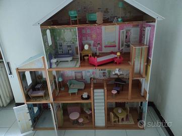 casa delle bambole kidkraft buono stato 