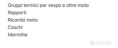 Vari ricambi moto nuovi