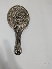 Specchio a mano Turan Turkey 900 Repousse argento