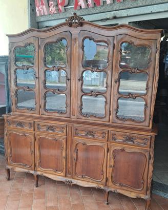 Credenza Vetrina in noce