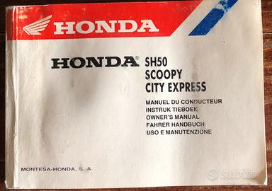Libretto uso e manutenzione ciclomotore Honda SH50