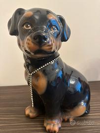 Statua Cucciolo Rottweiler Altezza cm 32